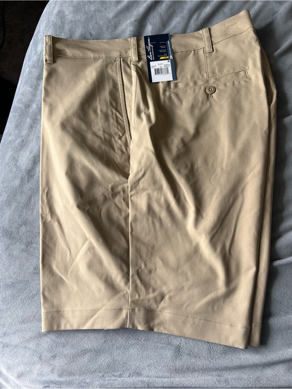 Hogan Men's Flat Front Shorts - Khaki